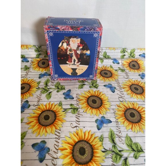 Polystone Santa Claus Lamp Ornament 2 1/8in Tall NIB - Picture 10 of 10